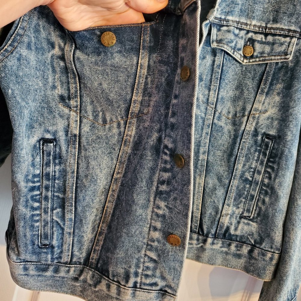 Expression Denim Jean Jacket Medium - image 5